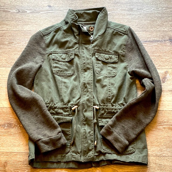 Ashley By 26 International Jackets & Blazers - Olive Green Utility Jacket